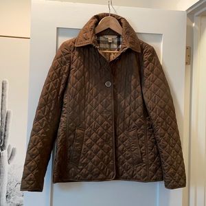 BURBERRY BRIT - OLIVE QUILTED JACKET (LIKE NEW!)